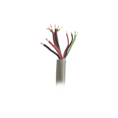 Bobina de Cable de 500 Metros (1640 Pies) / Color Gris / Sistemas de Alarmas de Intrusión y Control de Acceso / 5 Pares Calibre 22 / 1 Par Calibre 18 / Intemperie | COMPOSITE-CBL/500