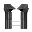 Detector fotoelectrico con CELDA SOLAR; DE 3 RAYOS; alcance exterior 100 m / 4 frecuencias | SFB100