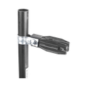 Aislador de paso o esquina con abrazadera incluida de 1 Pulgada  para uso en tubería de malla ciclónica. | SFABRAZADERA1P