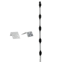 Poste con altura de 1m para cercos eléctricos/ Incluye base multiposicion fabricado 100% con acero galvanizado con 5 aisladores de paso | SYS-POST-3-V2