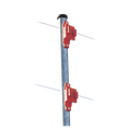 Aislador de Paso color Rojo reforzado para cercos eléctricos, resistente al clima extremoso | SFPASOR