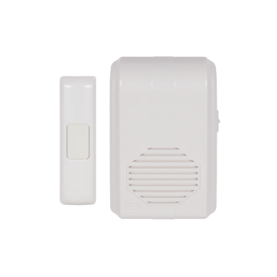Timbre Inalámbrico Para Puerta Con 10 Tonos, Hasta 150m Linea de Vista, Con Receptor Inalámbrico Incluido, 110Vca | STI-3350