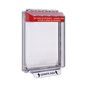 Cubierta Universal Transparente, de Bajo Perfil, Texto de Incendio en Español, Notificación Audible y Visible | STI-14020FR-ES