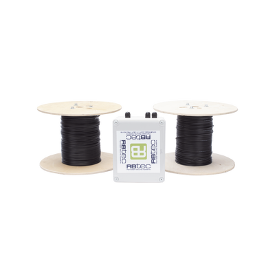 MICALERT Cable Sensor para Paredes, barandales, rejas rigidas / 2 zonas de 152 metros / 304 Metros de protección total/Tarjeta LPU400/Calibración via software | MIC-2Z-500-V2