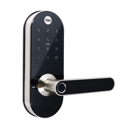 Cerradura Digital  YMC420 / con Teclado Táctil / lector de Tarjetas / Huellas /  Incluye HUB / compatible con YALE CONNECT | MX81727