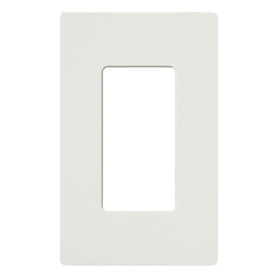 Tapa Color Blanco para interruptor o dimmer Lutron, 1 gang, limpio y moderno | CW1WH