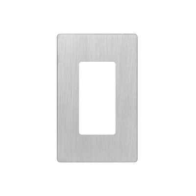 Tapa Color Metálico para interruptor o dimmer Lutron, 1 gang, limpio y moderno | CW1SS