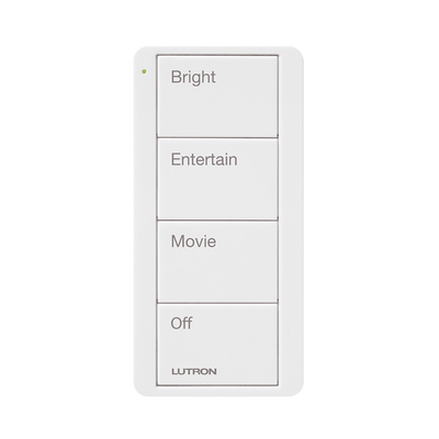 Control inalambrico PICO, 4 botones para con escenas ya predefinidas y grabado. | PJ24BGWHP01