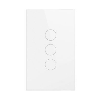 (Wifi) Apagador switch inalámbrico WIFI, control de 3 regresos de carga, 110V | SHS413WWH