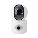Camara doble lente 3mp| Wifi| autoseguimiento| Detección de movimiento| audio de 2 vias| almacenamiento hasta 128GB | SCAM3DB