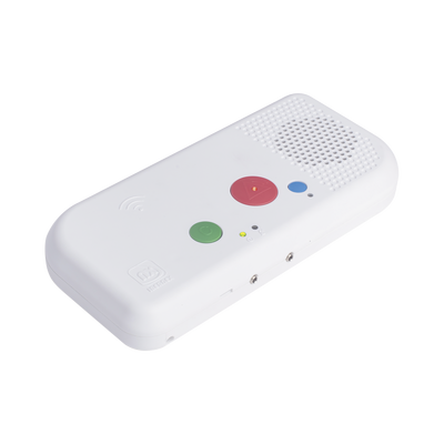 Terminal de Habitación IP para Hospital / Botón Azul de Llamada a Médico / Lector RFID 125 KHz / SIP / PoE / Compatible con NX1071 y NX1075 | NX0019/B