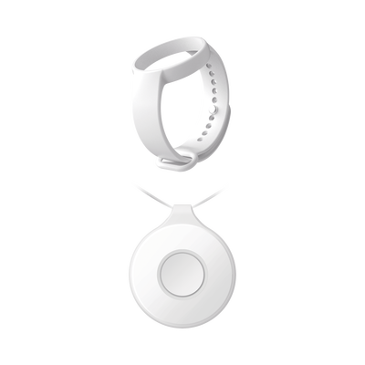 (AX PRO) Botón de Pánico Inalámbrico Portátil / IP54 / Indicador LED + (AX PRO) Pulsera para Botón de Pánico Portátil | DS-PDEBP1-EG2-WB/BAND