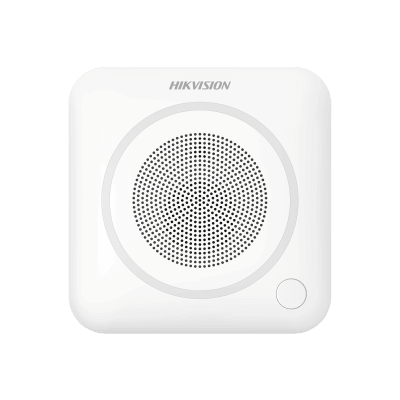 (AX PRO) Sirena Inalámbrica Interior / 105dB / Audio Intercom 85 dB / LED de Alerta | DS-PS403I-WB