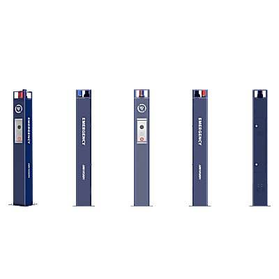 Estación de Pánico / Cámara IP 4MP / Audio Bidireccional 5 m / Micrófono Omnidireccional / Altavoz 30 W / Resistente a Vandalismo / IP66 / Montaje en Piso | DS-KEP311X