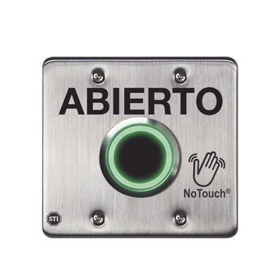 Interruptor IR NoTouch® de Acero Inoxidable, Salida Doble, ABIERTO | NT-SS202-ES