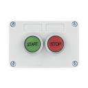 Botonera Doble Para Barreras Vehiculares, Operadores Corredizos y Abatibles. | XBS-SW-21