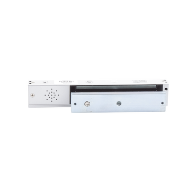 Chapa magnética 600Lb con  Buzzer de alarma de puerta mantenida abierta / LED indicador de estado /  Sensor de estado de placa/ Libre de Magnetismo Residual | MAG600BZ