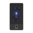 Terminal Min Moe PoE & WiFi de Reconocimiento Facial y Huella con Lector MIFARE / Exterior IP65  / Hasta 1.5 mts en Lectura de Rostro / Soporta P2P / 1,500 Rostros / 3,000 Huellas / Salida 12 Vcd para Chapa / PoE / SIP Estandar / HIK-IA | DS-K1T342MFWX-E1