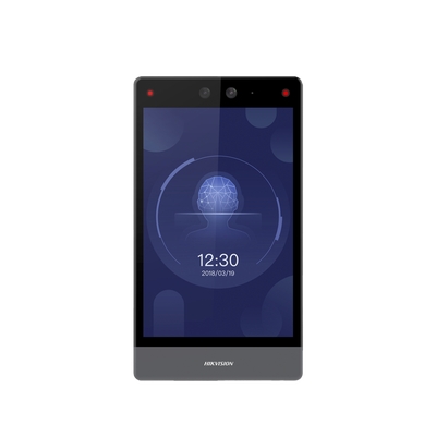 Terminal Facial Min Moe 8" Touch / Delgada y Estética / PoE / 100,000 rostros / Exterior IP65 / Función de Videoportero y Lectura de Códigos QR / Lectura de tarjetas / HIK-IA | DS-K1T680D-E1