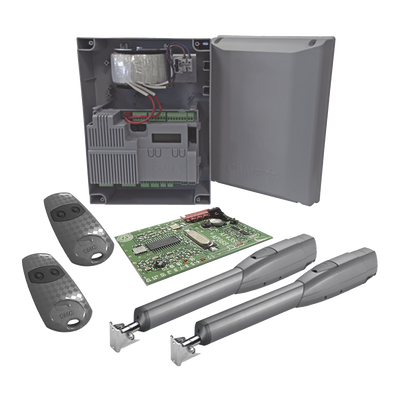 Kit de Operadores ATS para Puertas Abatibles de hasta 5 Metros y 400 Kg / Uso Intensivo | KIT-ATS-080