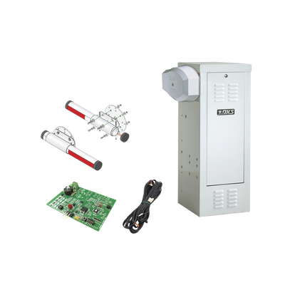 Kit de Barrera Vehicular 1601 de Uso CONTINUO Con Mástil de Aluminio 4 Metros / Incluye Sensor de Masa y Loop. | 1601-KTAL