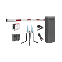 Kit COMPLETO Barrera Izquierda XBF Con Corona LED / Brazo de 3M / Incluye Sensor de Masa, Transformador, Lazo Magnético, Ancla, Fotoceldas y 2 Controles Inalámbricos | KIT-XBF-3L