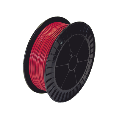 Bobina de 152 Metros de Cable Detector de Calor, Temperatura Fija 68 grados Celsius, Recubrimiento de Nylon Rojo para Aplicaciones en Exterior, con Guía Acerada | TC-155G-500