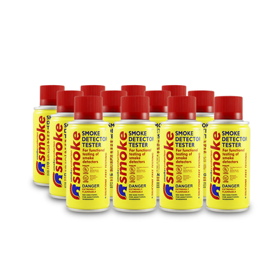 Caja de 72 latas de humo sintético en aerosol para probar detectores de humo en uso manual o en dispensadores SOLO-330/SOLO-332 | M8-BP