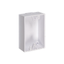 Caja trasera de montaje color blanco para Estaciones de Parada STOPPER | KIT-71100A-W