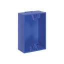 Caja trasera de montaje color azul para estaciones de parada STOPPER | KIT-71100A-B