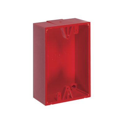 Caja trasera de montaje color rojo para estaciones de parada STOPPER | KIT-71100A-R