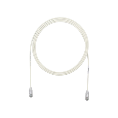 Cable de Parcheo TX6, UTP Cat6, Diámetro Reducido (28AWG), Color Blanco Mate, 0.91 Metros (3 Pies) | UTP28SP3