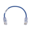 Cable de Parcheo UTP Cat6A, CM/LSZH, Diámetro Reducido (28AWG), Color Azul, 0.3 Metros (1 Pie) | UTP28X1BU