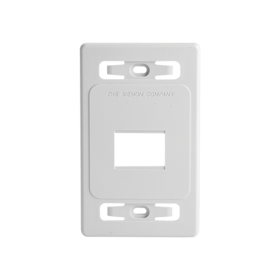 Placa de Pared Modular MAX, de 2 Salidas, Color Blanco, Versión Bulk (Sin Empaque Individual) | MX-FP-S-02-02B
