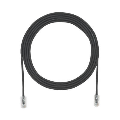 Cable de Parcheo UTP Cat6A, CM/LSZH, Diámetro Reducido (28AWG), Color Negro, 3.05 Metros (10 Pies) | UTP28X10BL