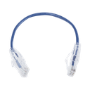 Cable de Parcheo Slim UTP Cat6 - 20 cm (7.87 Pulgadas) Azul Diámetro Reducido (28 AWG) | LP-UT6-020-BU28