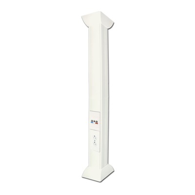 Pole Blanco de 3 Metros (9.84 Pies) para Instalaciones Eléctricas, Voz y Datos, No Incluye Accesorios, Se Venden por Separado los Modelos TEK100DUPLEX (Accesorios de Fijación y Contacto Duplex) y TEK100UNI (Soporte y Tapa Universal) (13000-01000) | TH-P-3M