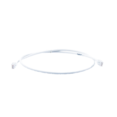 Patch Cord MC6 Modular Cat6 UTP, CM/LS0H, 0.91 Metros (3 Pies), Color Blanco, Versión Bulk (Sin Empaque Individual) | MC6-03-02B