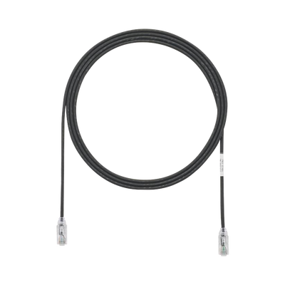 Cable de Parcheo TX6, UTP Cat6, Diámetro Reducido (28AWG), Color Negro, 2.13 Metros (7 Pies) | UTP28SP7BL