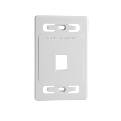 Placa de Pared Modular MAX, de 1 Salida, Color Blanco | MX-FP-S-01-02