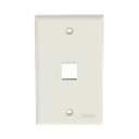 Placa de Pared Vertical, Salida Para 1 Puerto Keystone, Color Blanco Mate | NK1FNIW
