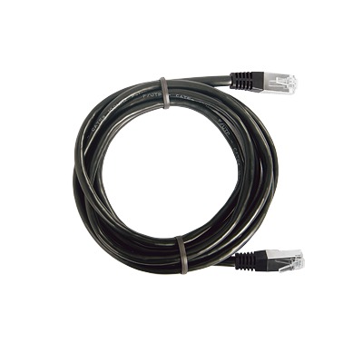 Cable de Parcheo FTP Cat5e - 0.5 Metros (1.64 Pies) - Negro | LP-FT4-050-BK