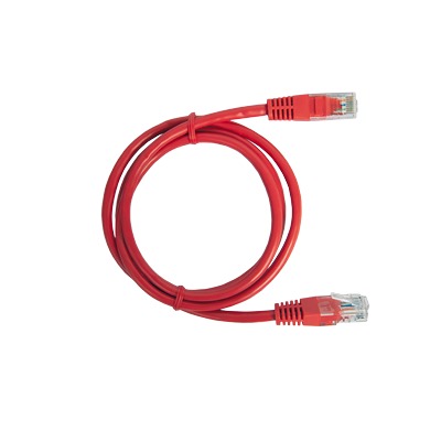 Cable de Parcheo UTP Cat5e - 1 Metro (3.28 Pies) - Rojo | LP-UT3-100-RD