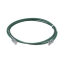 Cable de Parcheo UTP Cat6A, CM/LSZH, Diámetro Reducido (28AWG), Color Verde, 0.91 Metros (3 Pies) | UTP28X3GR
