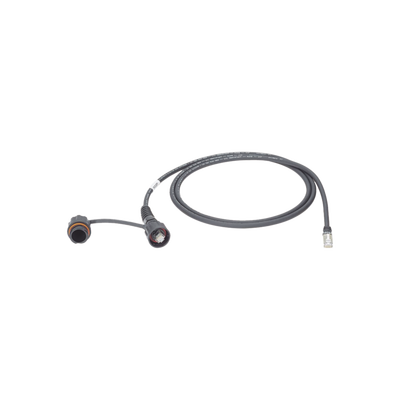 Patch Cord Cat6A IndustrialNet, UTP, Con Plug Industrial y Tapa en un Extremo, 1 Metro (3.28 Pies) | IUTP6X1MBLR