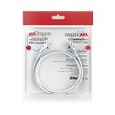 Cable de Parcheo (Patch Cord) / UTP / Cat. 6 (24 AWG) / 2 Metros (6.56 Pies) / Color Blanco/ Ideal para PoE+ / Interior | DS-1NP6UEC0-200-W