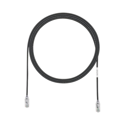 Cable de Parcheo TX6, UTP Cat6, Diámetro Reducido (28AWG), Color Negro, 1.52 Metros (5 Pies) | UTP28SP5BL