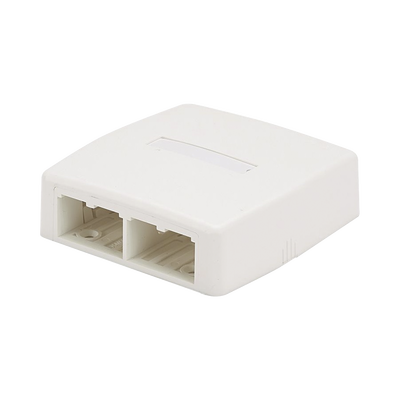 Caja de Montaje en Superficie, Para 4 Módulos Mini-Com, Color Blanco | CBXQ4WH-A