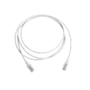 Patch Cord MC6 Modular Cat6 UTP, CM/LS0H, 2.13 Metros (7 Pies), Color Blanco, Diámetro Reducido (28AWG), Versión Bulk (Sin Empaque Individual) | MC6-07-02-28B