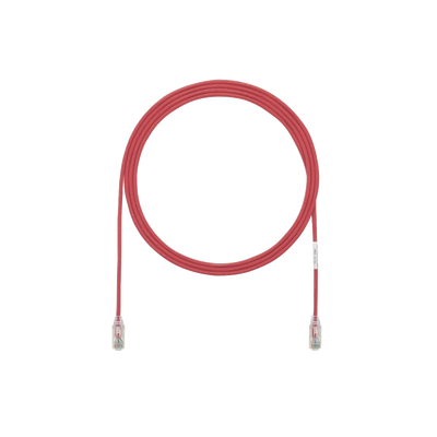 Cable de Parcheo TX6, UTP Cat6, Diámetro Reducido (28AWG), Color Rojo, 3.05 Metros (10 Pies) | UTP28SP10RD